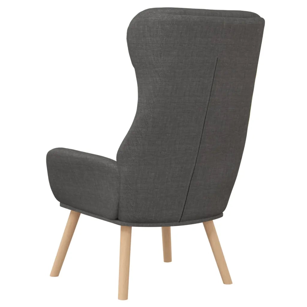 Sedia Relax Grigio Scuro in Tessuto 341291