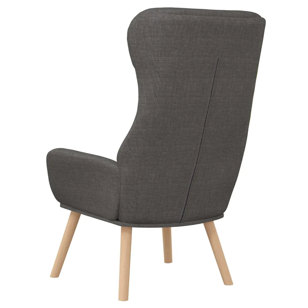 Sedia Relax Grigio Scuro in Tessuto 341291