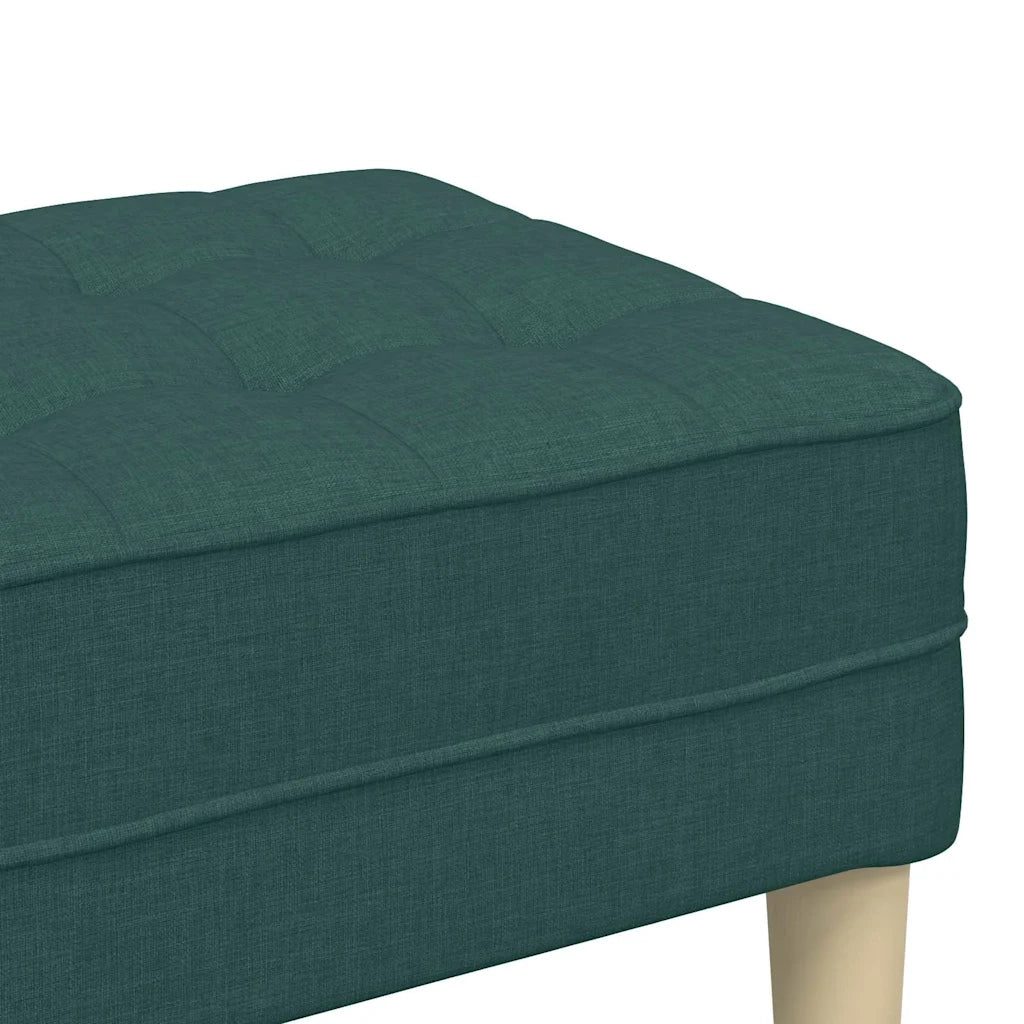 panchina con cuscino Verde Scuro 113 x 57 x 39 cm Tessuto 42001939