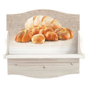 Trade Shop - Mensola Portabarattoli Multiuso Con Stampa Pane Hd Organizer Per Utensili Cucina -