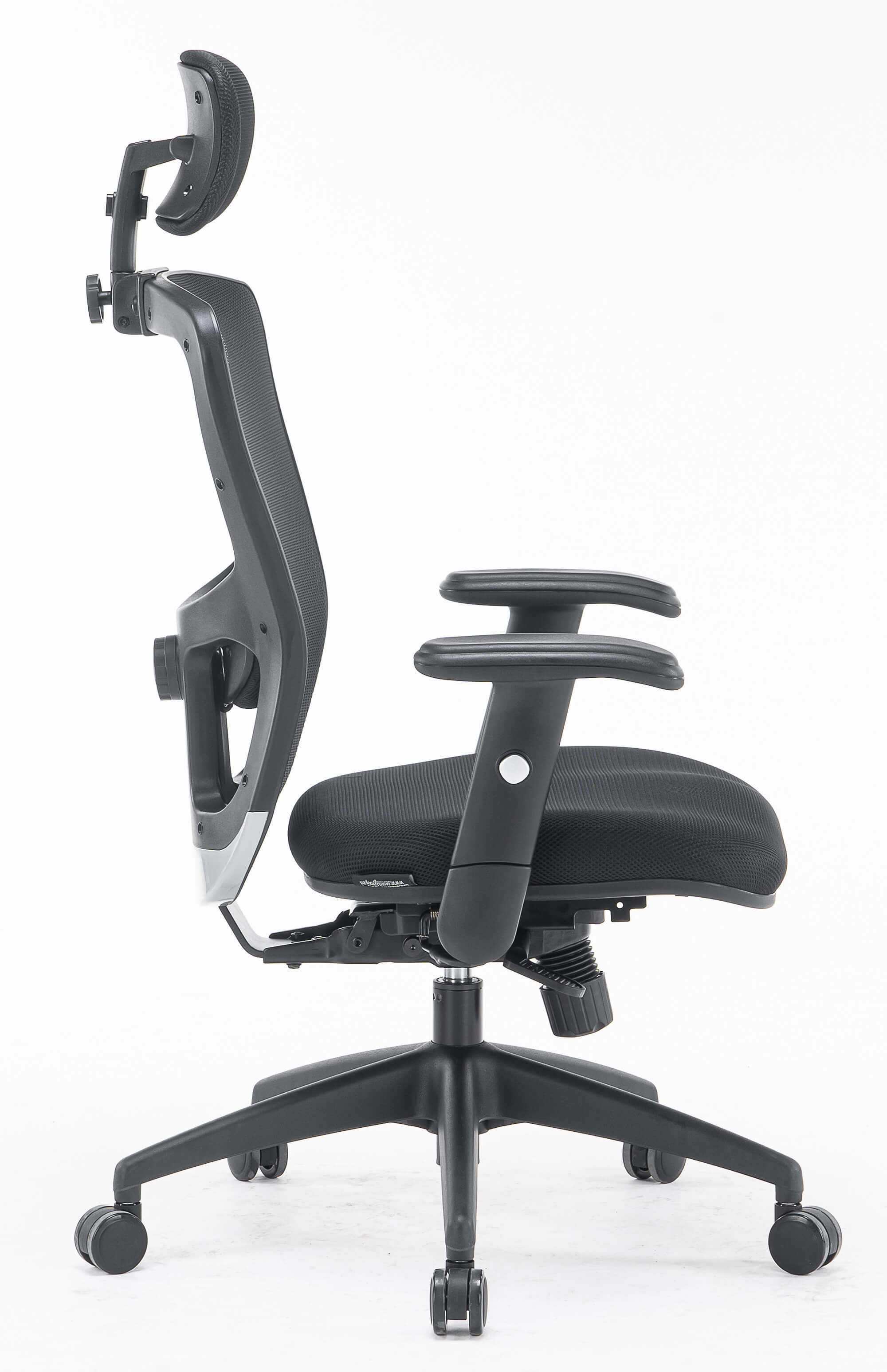 Sedia Poltrona Direzionale da Ufficio in Tessuto e Rete Philadelphia Nera