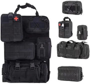 Organizzatore di Sedili Auto Attivi, Protezione del Poggiatesta con 5 Tasche Rimovibili, Organizzatore Auto Poggiatesta Universale, Posteriore, Anteriore, Per Tutti i Veicoli