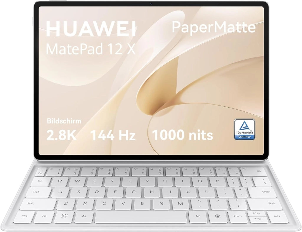HUAWEI MatePad 12 X PaperMatte Edition WiFi Tablet, 12 pollici 2.8 K FullView Display 144 Hz alta frequenza di aggiornamento 12 GB+256 GB, con tastiera, GoPaint App, design in seta dorata, batteria