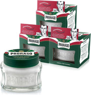 CREMA PREBARBA PRORASO SET 3 PZ X  100ML RINFRESCANTE E TONIFICANTE CON OLIO DI EUCALIPTO E MENTOLO