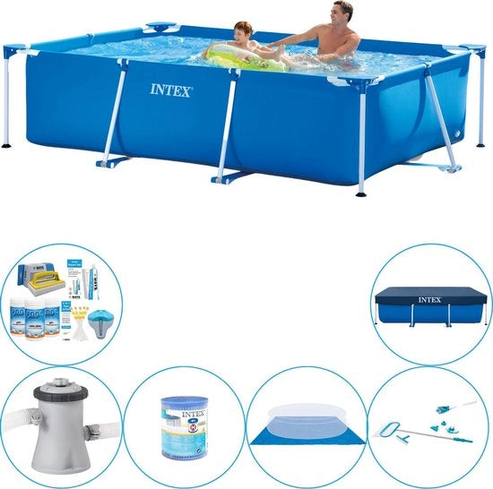 Piscina Rettilinea 260x160x65 cm - Bagno Esterno con Accessori