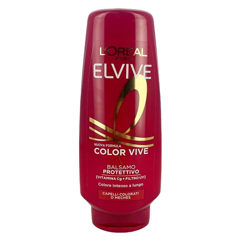 L'OREAL PARIS ELVIVE NUOVA FORMULA BALSAMO PROTETTIVO CON VITAMINA CG + FILTRO UV PER CAPELLI COLORATI E MECHES 200 ML