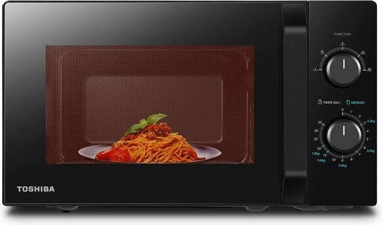 Magnetron 20L da 800W con funzione di scongelamento e illuminazione LED - nero.