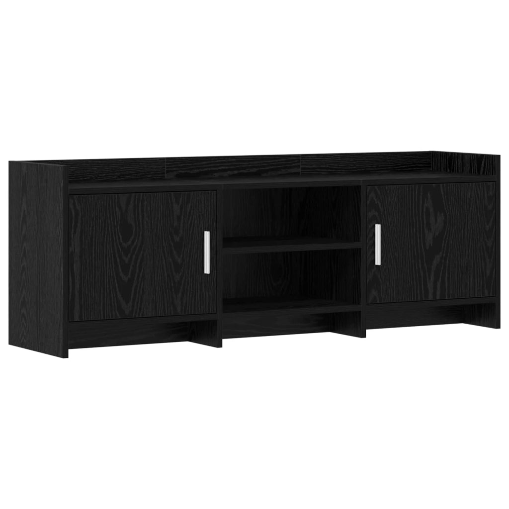Mobile TV 130 x 33 x 47 cm Rovere Nero Legno ingegnerizzato 8011172