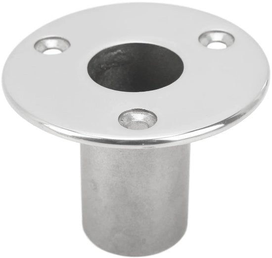 Base di fissaggio per ringhiera a 90° - Maniglia in acciaio inossidabile - Base di maniglia per barche - Adatto per barche da diporto - Fitting marittimo - Diametro interno 25 mm - Base di maniglia