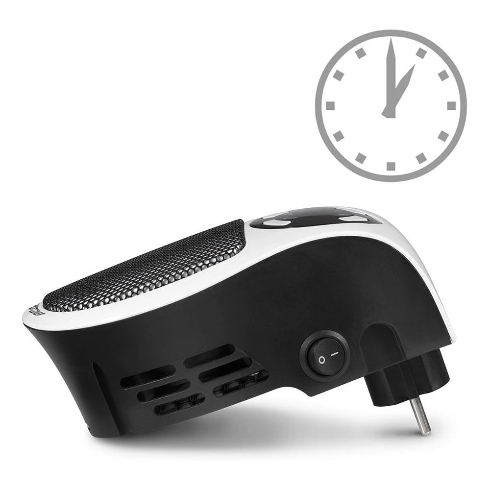 Trade Shop - Mini Stufa Elettrica A Muro Parete Display Digitale Handy Termo Riscalda 500 W -