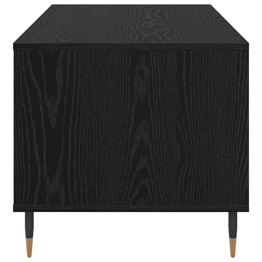 Tavolino da salotto con cassetto Rovere Nero 90 x 49 x 45 cm 882707