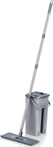 Set di pulizia per pavimenti - Mop con extra pad - 1,5 kg - Polyester - Aluminium - Utilizzo sia umido che asciutto