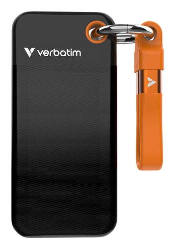 Verbatim Pocket SSD 1 TB USB tipo-C 3.2 Gen 2 (3.1 Gen 2) Nero, Arancione