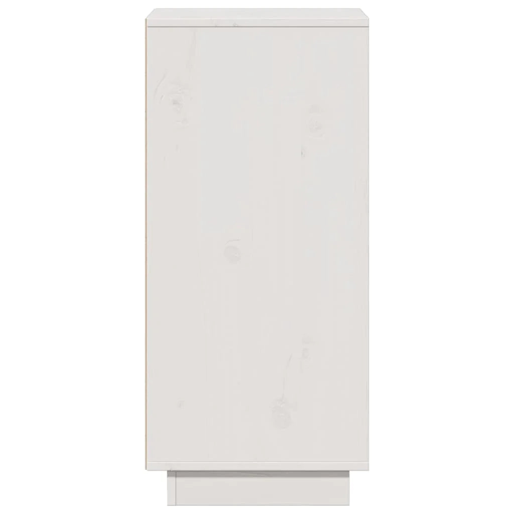 Buffet credenza cassettiera armadio mobile contenitore organizer per cucina soggiorno salotto 31,5 x 34 x 75 cm legno massello di pino bianco 02_0030227
