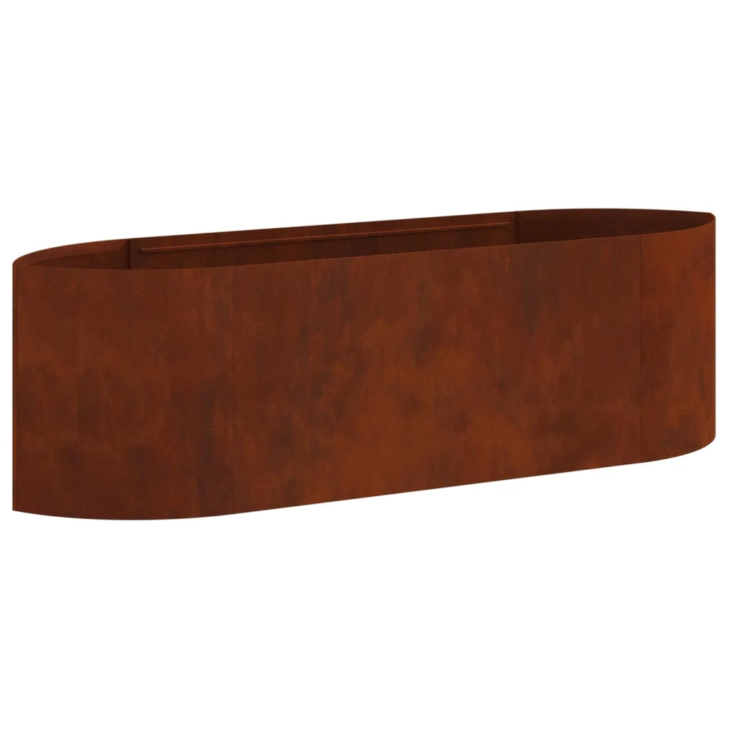 Letto rialzato da giardino Acciaio Corten 140 x 40 x 40 cm 8011718