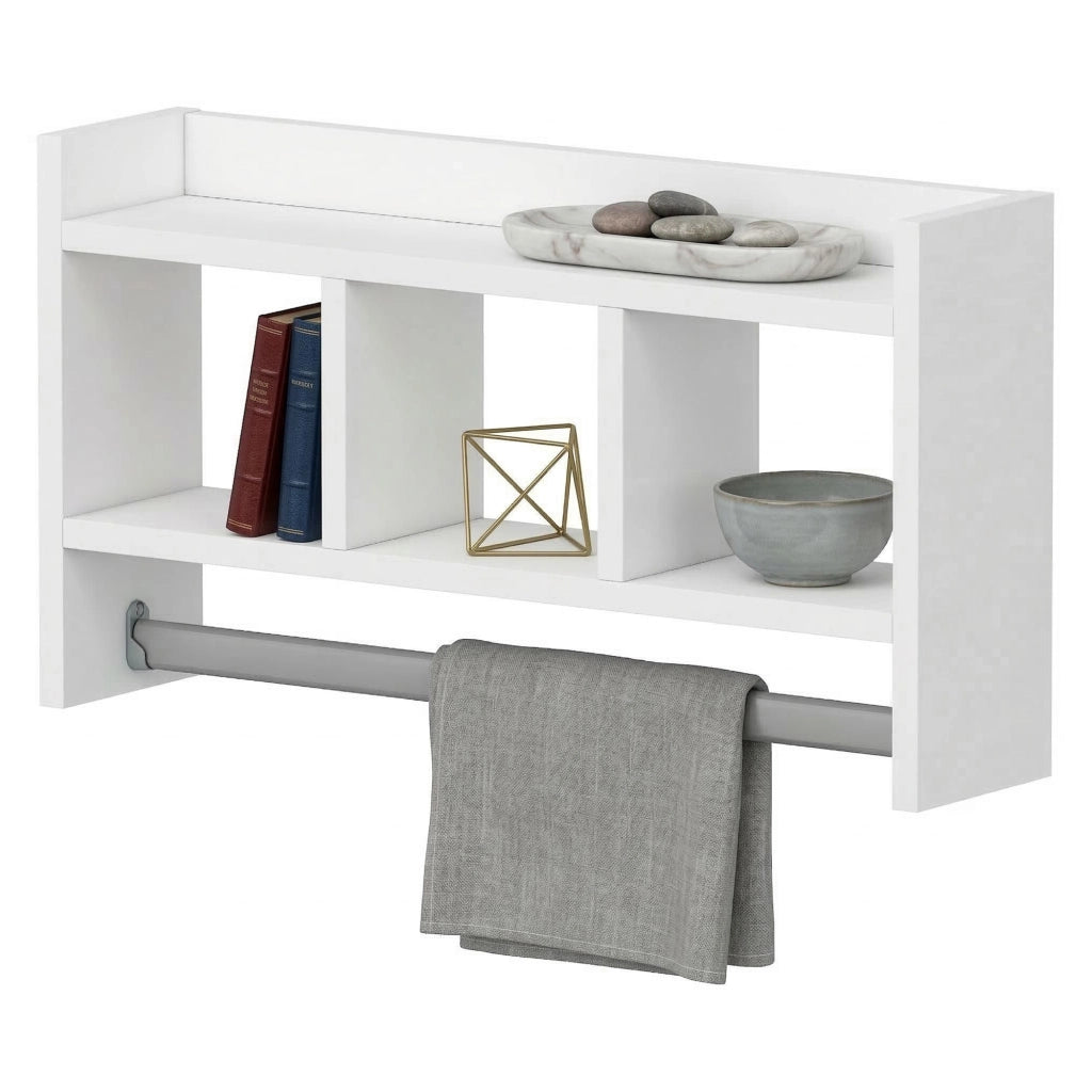 Cortale, Mensola 4 Ripiani, 64x15x35h cm Bianco