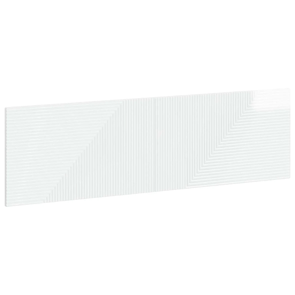 Testiera da Muro HAARLEM Bianco Lucido Legno ingegnerizzato 896939