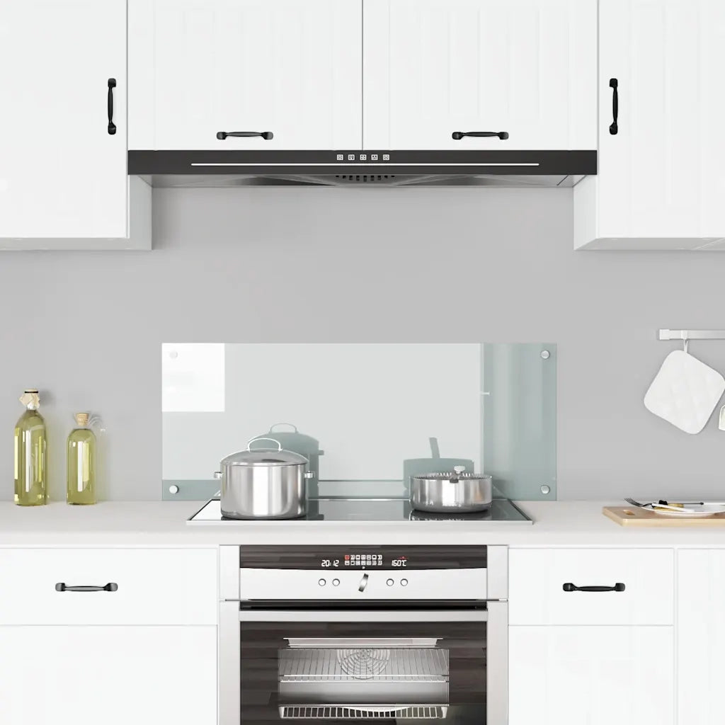 Paraschizzi per Cucina Trasparente 100x40 cm in Vetro Temperato CFW1258084