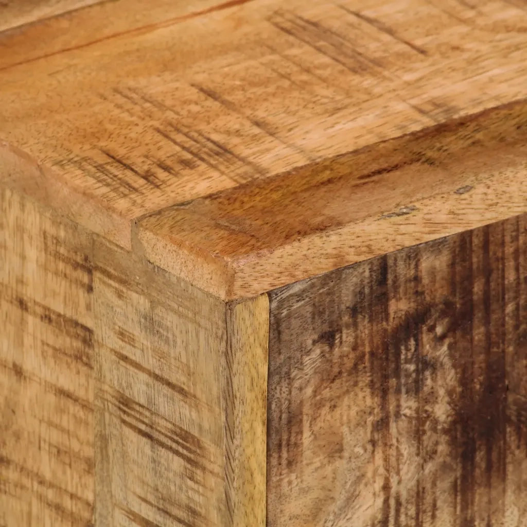 vidaXL Comodino a Parete 40x30x25 cm in Legno Massello di Mango