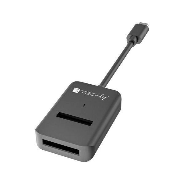 Connettore computer techly iadap usb32 satassd usb c black