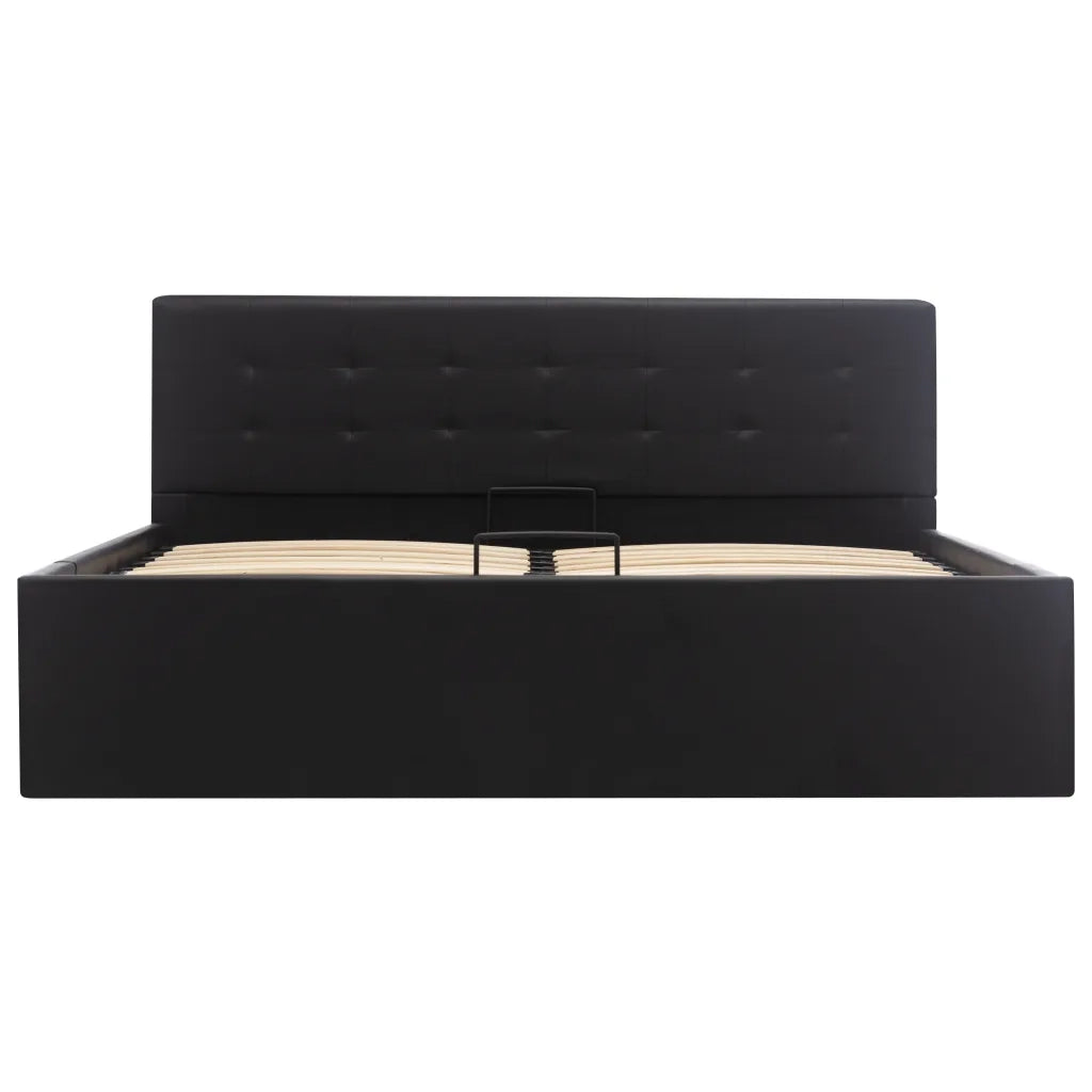 Giroletto con Contenitore Idraulico Nero Similpelle 140x200cm cod mxl 53282