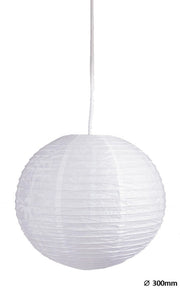 Paralume sferico carta bianco 30 cm Rice Rabalux 4894