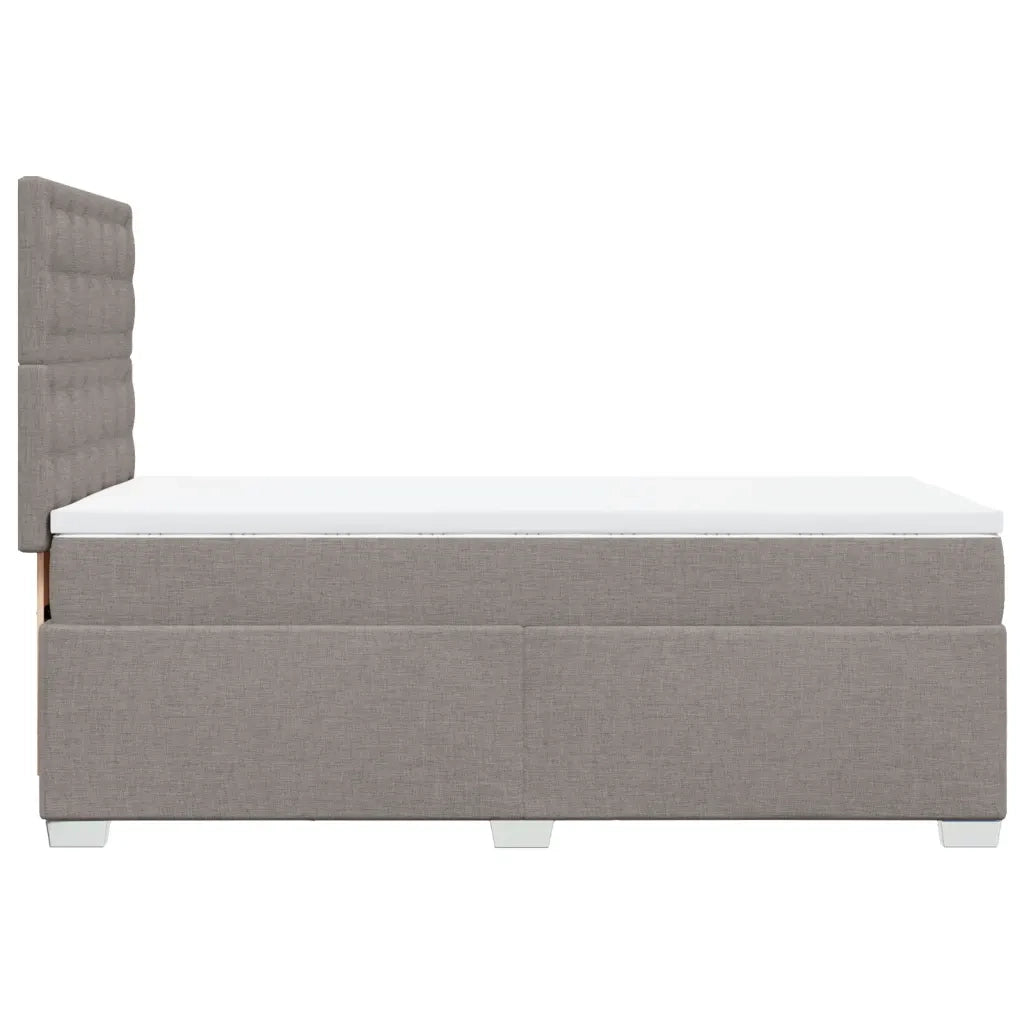Giroletto a Molle con Materasso Tortora 100x200 cm in Tessuto 3290417