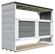 Casetta da giardino per bidoni spazzatura 3x240L - Timbela M982A-CAVERN STEEL