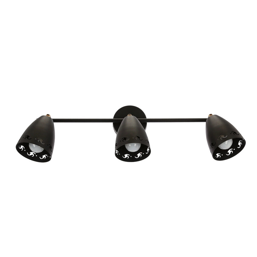 Plafoniera Candellux Coty 93-67173 3xE14 70cm nero/oro
