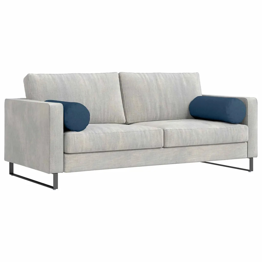 Cuscini a rullo 2 pcs Blu Ø 25 x 70 cm Tessuto 42014319
