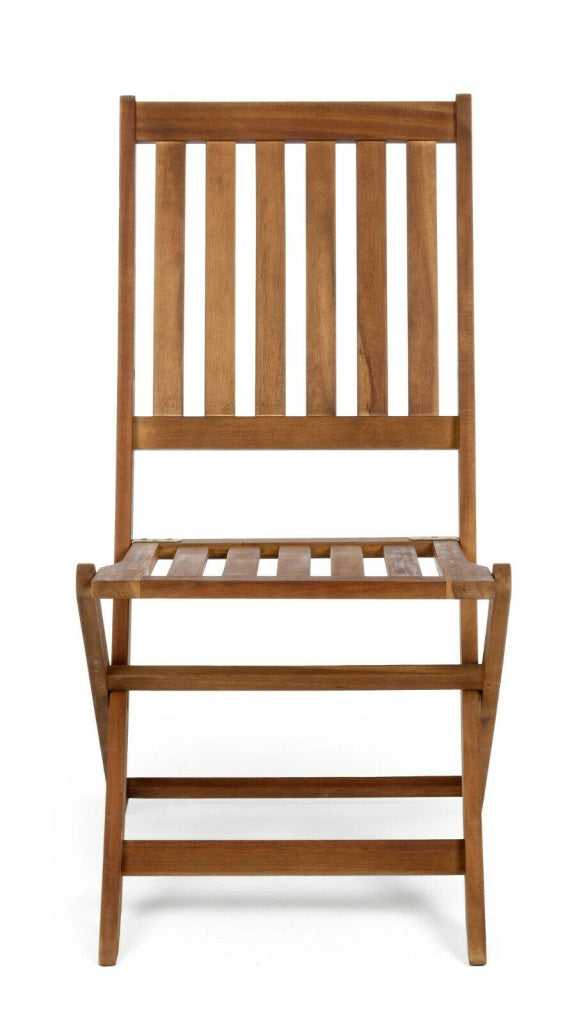 Sedia Pieghevole Legno da Giardino Esterno Braccioli Poltrona Mali Bizzotto N° Sedie: 1, Modello: senza Braccioli