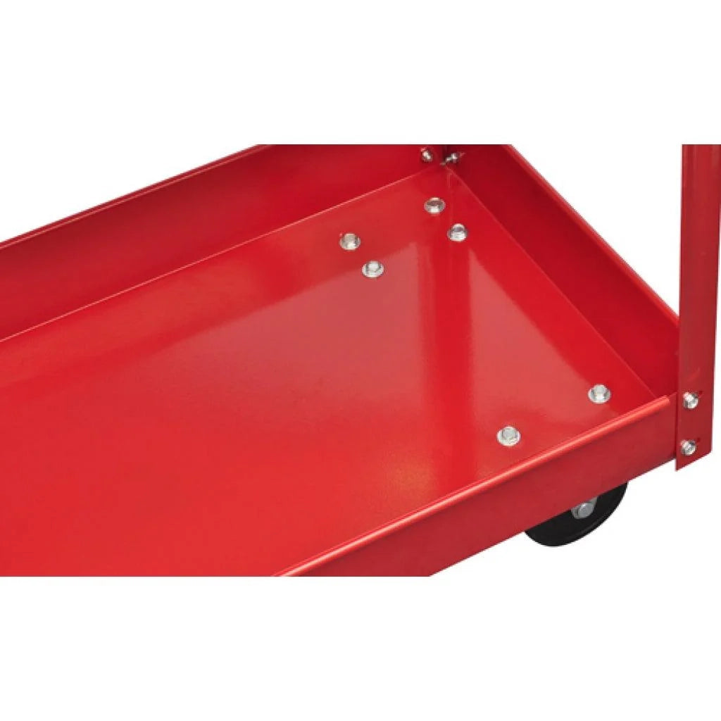Carrello da officina rosso con capacità di carico di 100 kg per attrezzi da garage officina e fai da te (3402077)