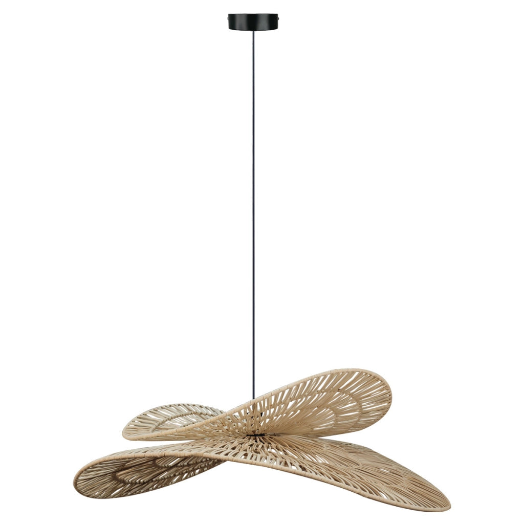 Lampada a sospensione rattan naturale Raya E27 Light Prestige