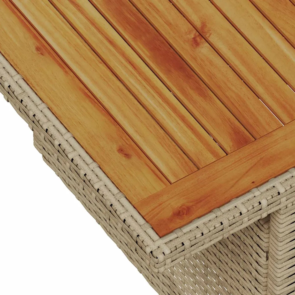 Set Divano da Giardino con cuscino 8 pcs Beige e Crema