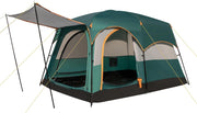 Tenda da Campeggio con Divisorio, Tenda a Doppio Strato con Telo Antipioggia, Telo in PE, Finestre a Rete, Impermeabile e Antivento, con Borsa
