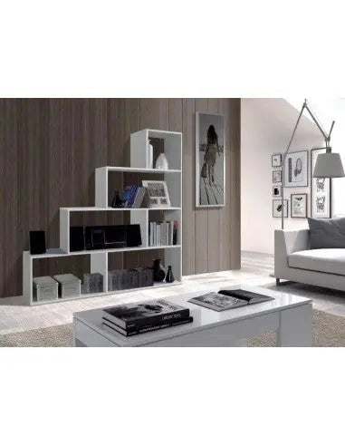 Libreria Klum 145x29x145 cm bianco