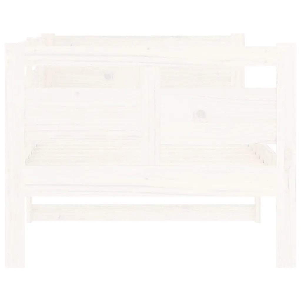 Dormeuse Bianca in Legno Massello di Pino 80x200 cm 820303