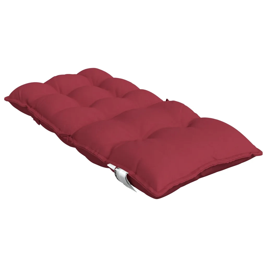 Cuscini per Sedia Schienale Basso 2 pz | Cuscini per sedie Rosso Vino Tessuto Oxford