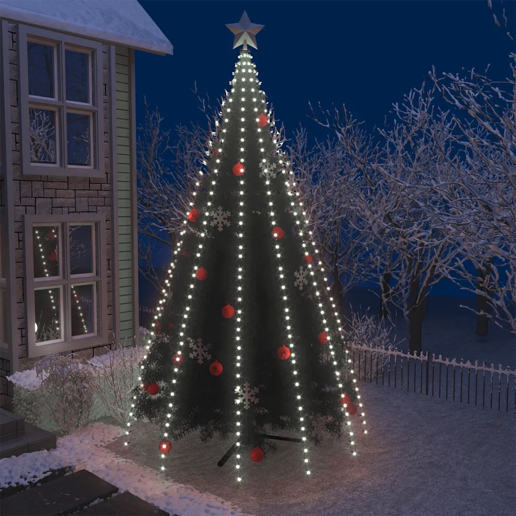 Luci per Albero 500 LED Bianco Freddo 500 cm Interno Esterno cod mxl 40710
