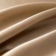 Set di coperte da letto beige - 220 x 240 cm - coperta da letto a tessuto liscio in seta - con chiusura a zip - 2 cuscini 80 x 80 cm - coperta da letto 240 x 220 in cotone