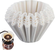 Filtro caffè a corona - Filtro caffè - 100 pezzi - Corona - Carta - Filtro corona - per macchinette per caffè, filtri caffè, carta filtro a corona - bianco