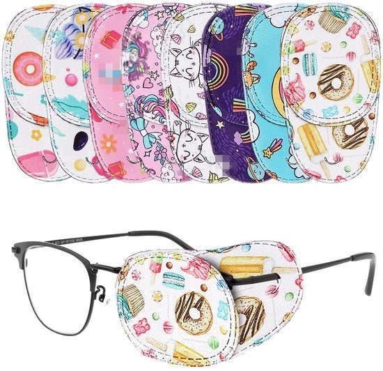 8 pezzi di occhiali per bambini occhialini per ragazze occhialini per bambini con maschere animate occhiali per bambini con animali divertenti occhialini per bambini con correzione per l'astigmatismo