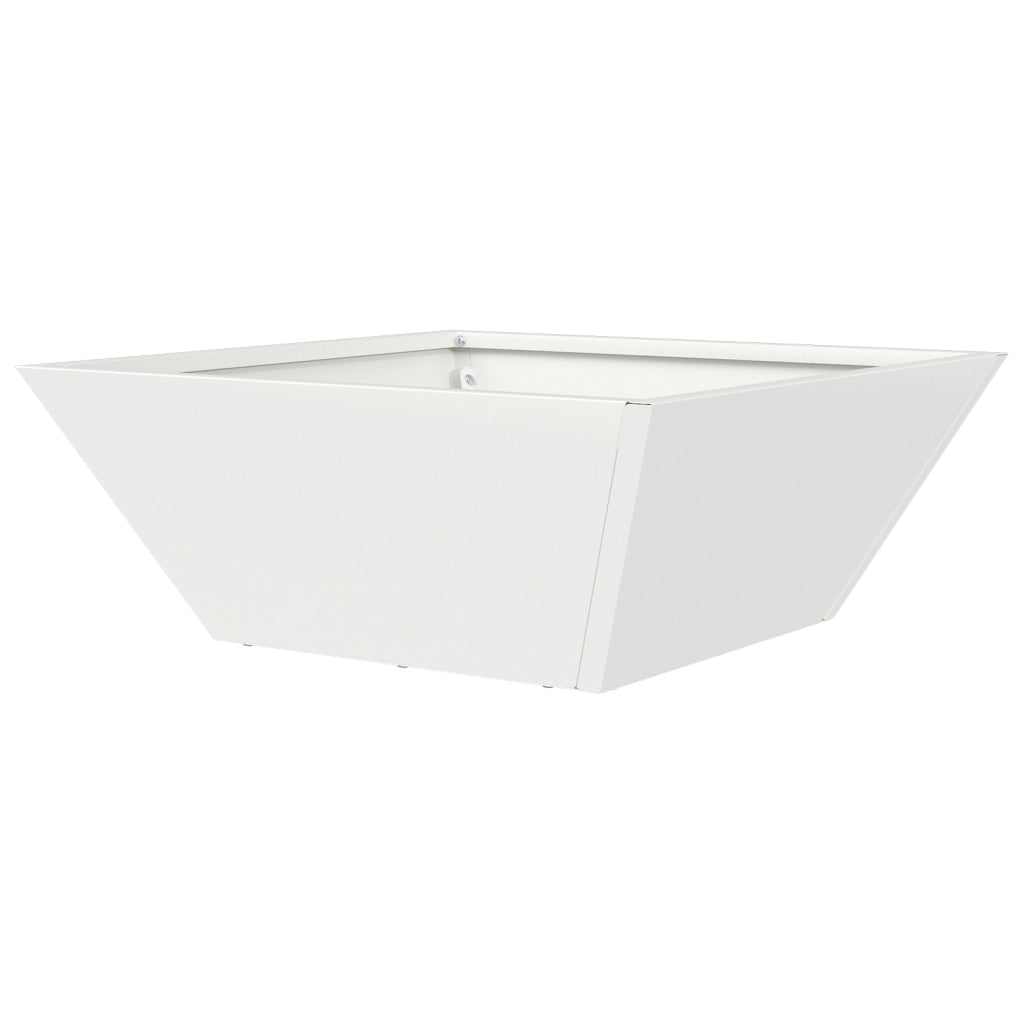 Fioriera in metallo Bianco freddo Metallo 40 x 40 x 15 cm