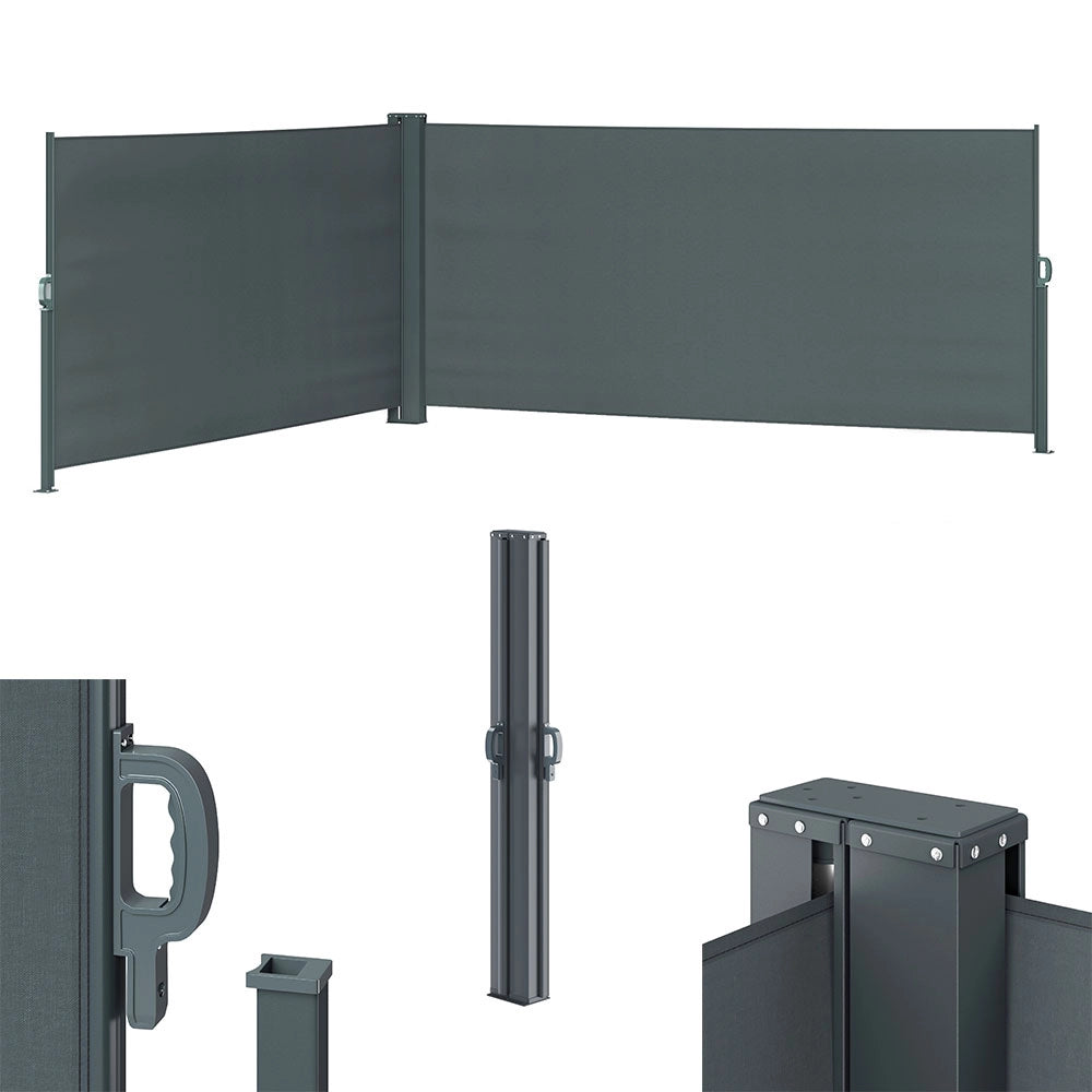 OK-Living Tenda laterale Antracite 300 x 160 cm
