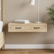 Tavolino da Parete Laterale Rovere Sonoma 87,5 x 34,5 x 17 cm 899347