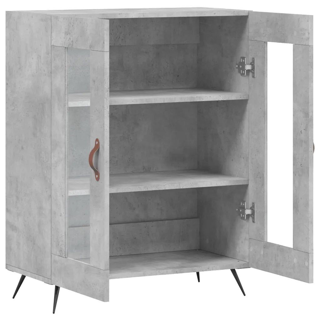 Credenza-Buffet-Armadio da cucina Grigio Cemento 69,5x34x90 cm in Legno Multistrato 620771