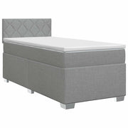 Letto box spring con materasso Grigio Chiaro 90 x 200 cm 3450397