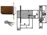 1pz serratura da infilare 1500k - mm.50 (15010050) cod:ferx.fer69205