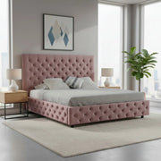 Letto matrimoniale contenitore Sondrio colore rosa