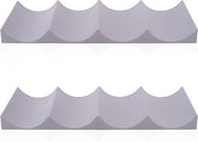 Flessenhouders universali in silicone per frigorifero e armadio - Set da 2 - Stivellabile - Grigio